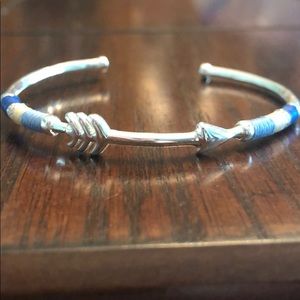 Silver Stella and Dot arrow bracelet